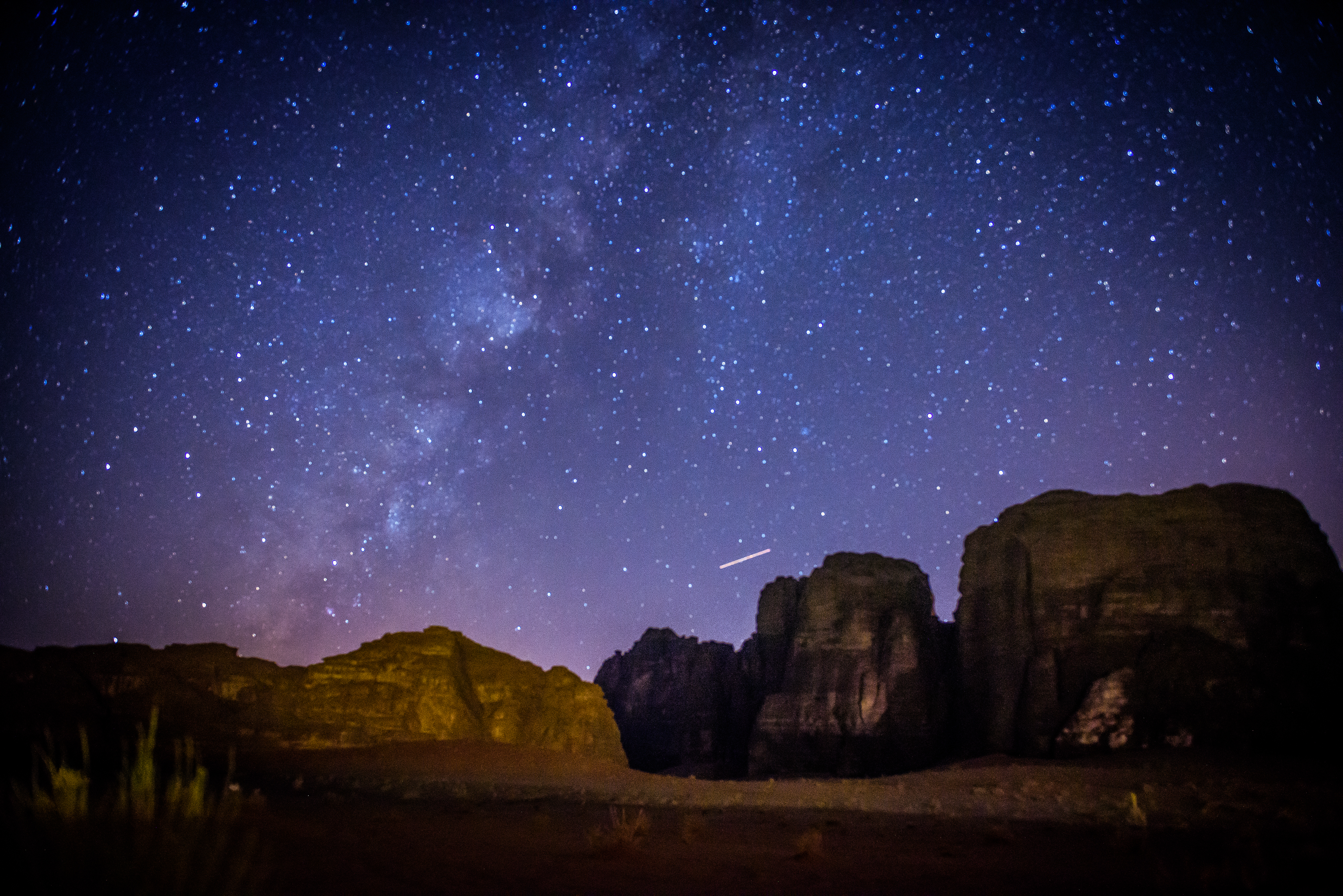 Wadi Rum Obloha Wadi Rum