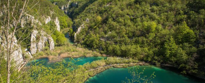 Národný park Plitvické jazerá v Chorvátsku
