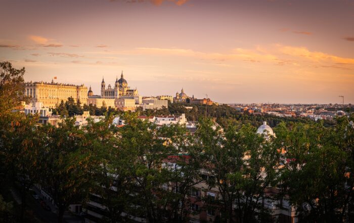 Pohľad na Kráľovský palác v Madride