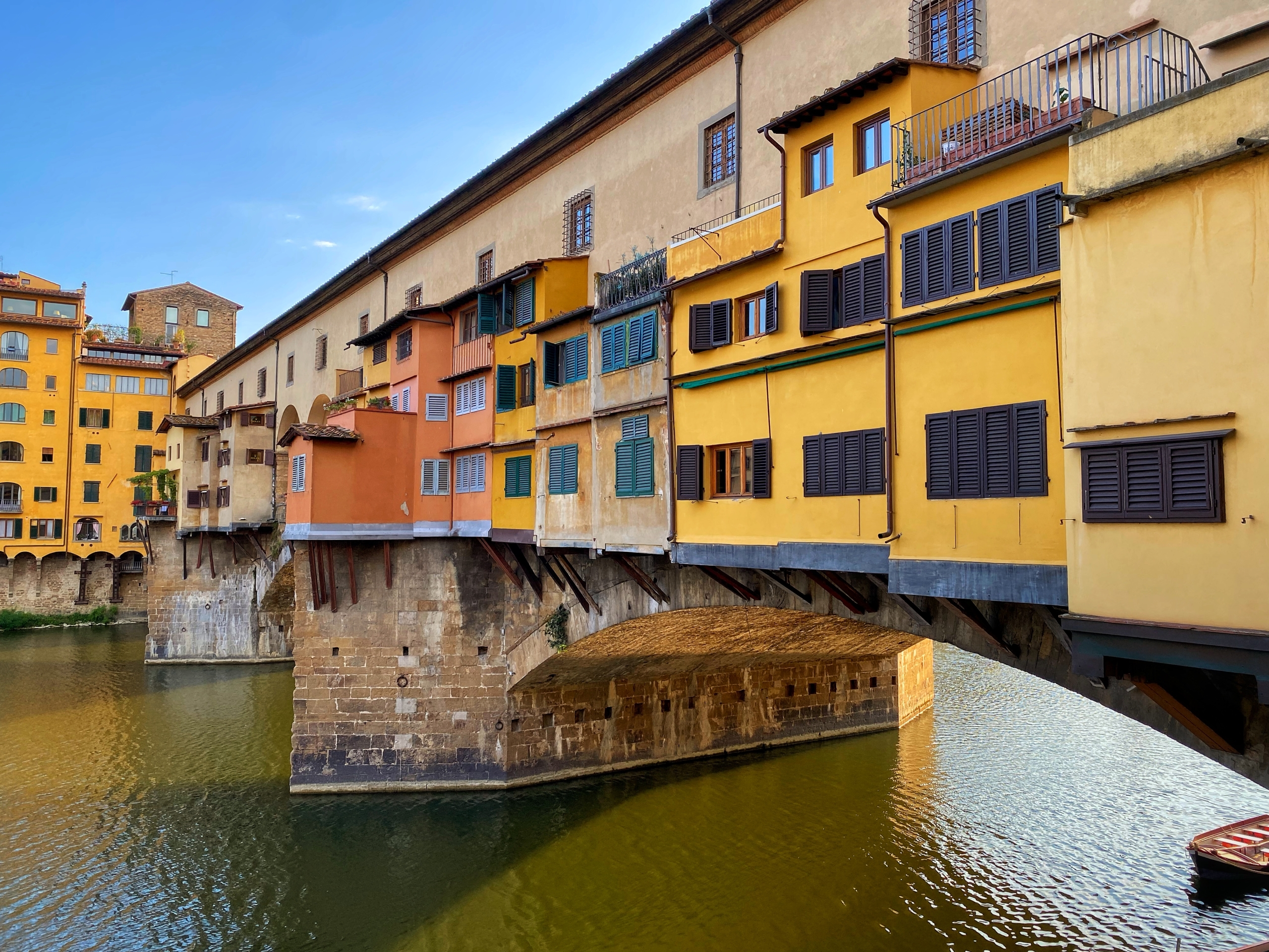 Ponte Vecchio Čo vidieť vo Florencii - Pohľad na Ponte Vecchio vo Florencii