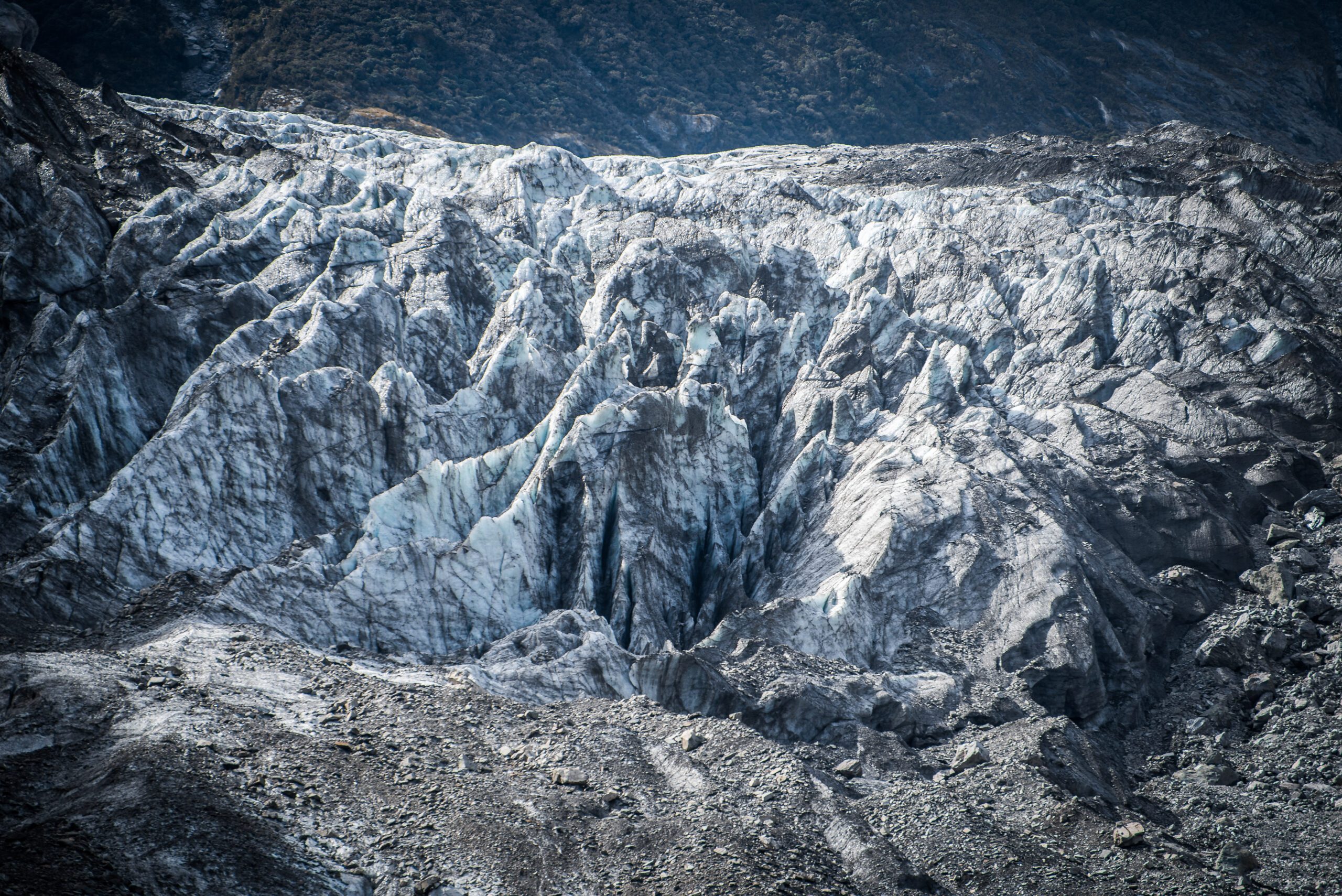 Fox glacier, Nový Zéland Ľadovec Fox