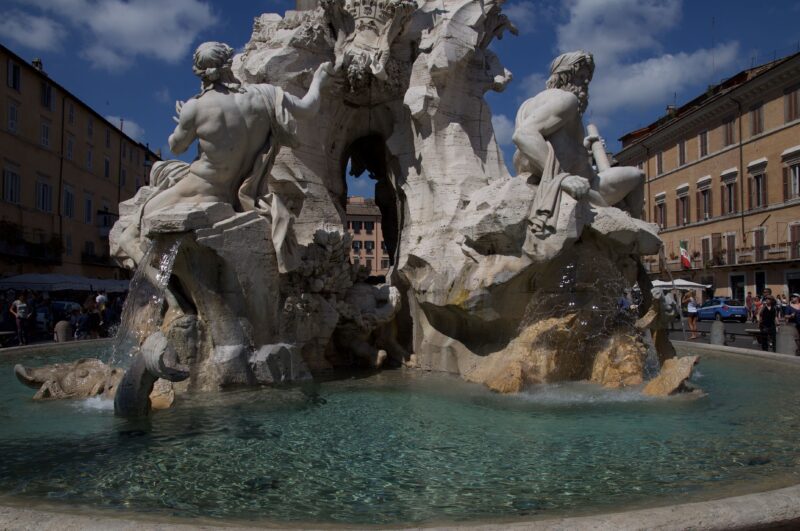Fontána štyroch riek na Piazza Navona