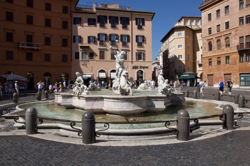 Fontána na námestí Piazza Navona